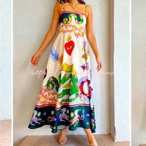 Vacation Wear- Linen Pocketed Midi Dress